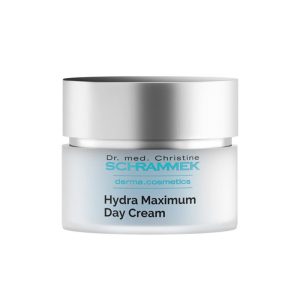 Bilde av Dr. Schrammek Hydra Maximum Day Cream i en elegant krukke, som fremhever kremens rike og nærende egenskaper