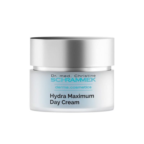 Bilde av Dr. Schrammek Hydra Maximum Day Cream i en elegant krukke, som fremhever kremens rike og nærende egenskaper