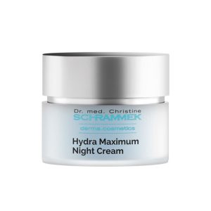 Bilde av Dr. Schrammek Hydra Maximum Night Cream, elegant presentert, fremhever produktets rike og nærende egenskaper