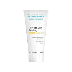 Bilde av Dr. Schrammek Perfect Skin Peeling i en elegant tube, fremhever produktets eksfolierende og nærende egenskaper