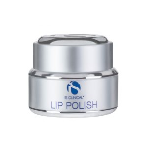 "iS Clinical Lip Polish produktbilde som viser den elegante emballasjen og den rike, kremete teksturen, ideelt for å fremme myke og glatte lepper."